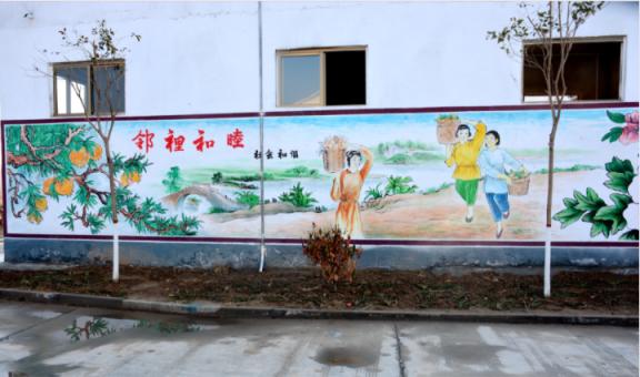 九龙乡镇文化墙 乡风文明焕发新活力