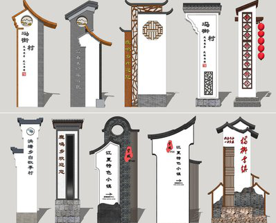  九龙美丽乡村标识标牌有哪些分类？